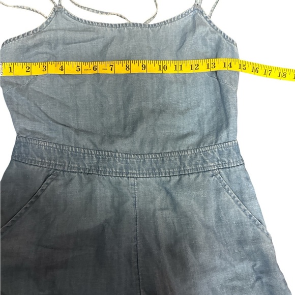 LOFT Blue Denim Romper - Picture 4 of 6